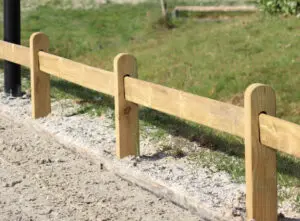 Piste chevaux en bois