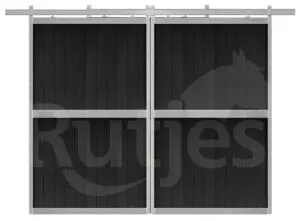 porte de box à chevaux pleine coulissante