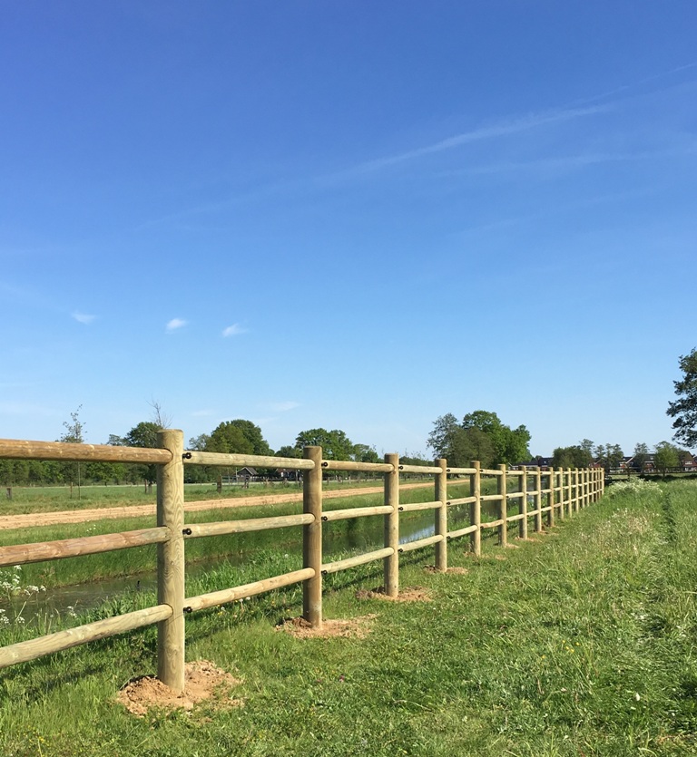 Clôture pour chevaux ronde en boisTanalith-E | CLOTURE POUR CHEVAUX